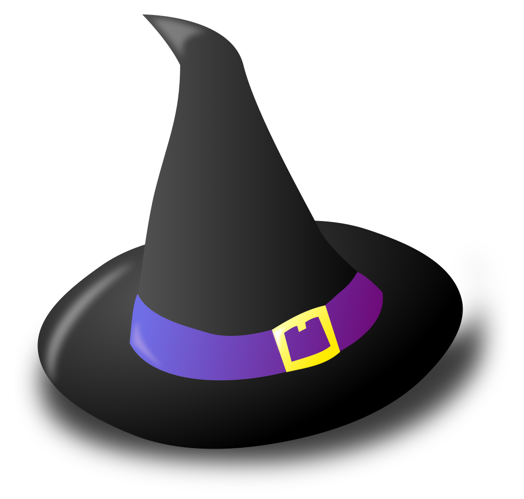 Onlinelabels Clip Art Black Witch Hat 